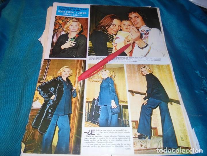 Coleccionismo de Revistas y Peri&oacute;dicos: RECORTE : ROCIO DURCAL Y JUNIOR, ESPERAN EL 2&ordm; HIJO. SEMANA, DCMBRE 1973 (#)