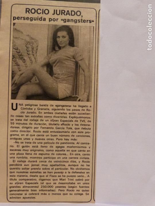 Coleccionismo de Revistas y Peri&oacute;dicos: RECORTE CLIPPING DE ROCIO JURADO REVISTA SEMANA N&ordm; 1680 PAG. 24 L17
