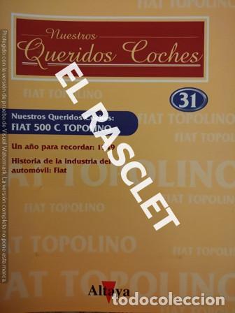 Coleccionismo de Revistas y Peri&oacute;dicos: NUESTROS QUERIDOS COCHES - DE ALTAYA - FASCIDULO 31
