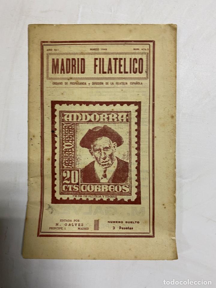 Coleccionismo de revistas y peri&oacute;dicos: MADRID FILATELICO. A&Ntilde;O XIII. MARZO 1948. N&ordm; 476/3. MADRID.