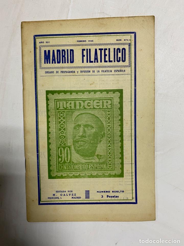 Coleccionismo de revistas y peri&oacute;dicos: MADRID FILATELICO. A&Ntilde;O XIII. FEBRERO 1948. N&ordm; 475/2. MADRID.