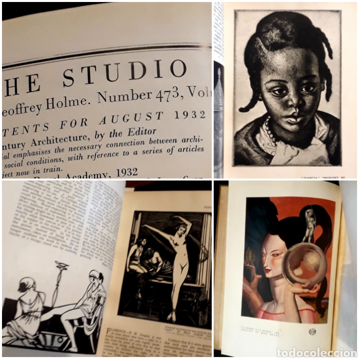 Coleccionismo de Revistas y Peri&oacute;dicos: 3 revistas THE STUDIO 1928 1932 1935 Bruxelles Canadian architettura art of the table, Laura Knight,