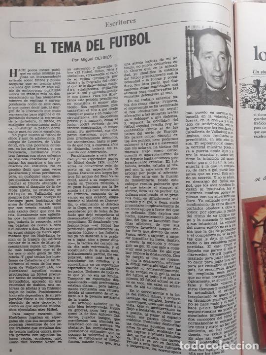 Coleccionismo de Revistas y Peri&oacute;dicos: MIGUEL DELIBES FUTBOL
