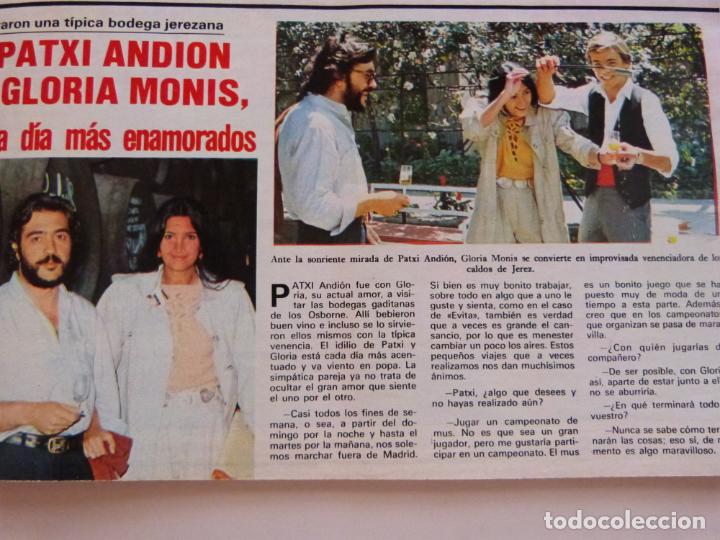 Coleccionismo de Revistas y Peri&oacute;dicos: RECORTE CLIPPING DE PATXI ANDION Y GLORIA MONIS REVISTA SEMANA N&ordm; 2156 PAG. 46 L18