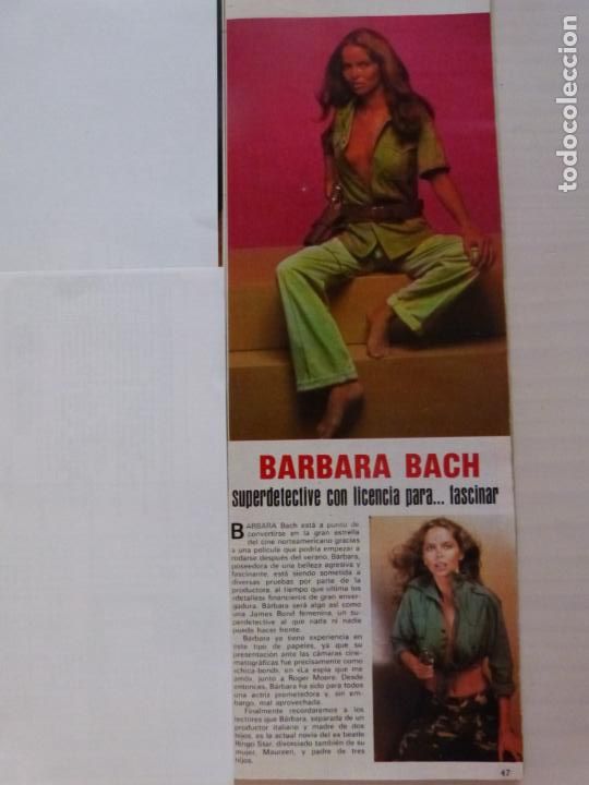 Coleccionismo de Revistas y Peri&oacute;dicos: RECORTE CLIPPING DE BARBARA BACH REVISTA SEMANA N&ordm; 2147 PAG. 47 L18