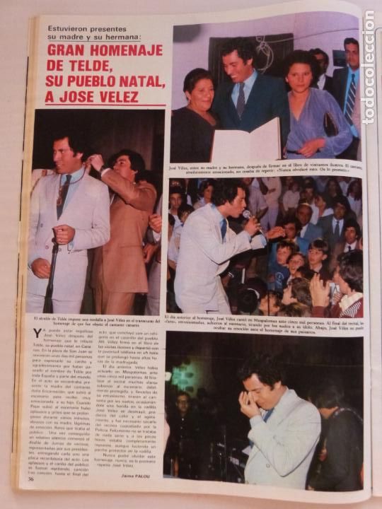 Coleccionismo de Revistas y Peri&oacute;dicos: RECORTE CLIPPING DE JOS&Eacute; V&Eacute;LEZ REVISTA SEMANA N&ordm; 2147 PAG. 36 L18