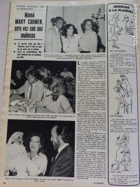 Coleccionismo de Revistas y Peri&oacute;dicos: RECORTE CLIPPING DE MARY CARMEN Y SUS MU&Ntilde;ECOS REVISTA SEMANA N&ordm; 2146 PAG. 80 L18