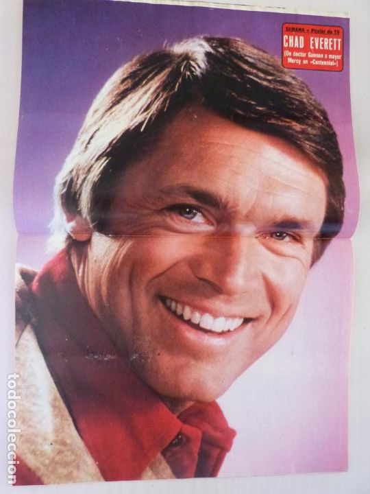 Coleccionismo de Revistas y Peri&oacute;dicos: RECORTE CLIPPING DE POSTER CHAD EVERETT REVISTA SEMANA N&ordm; 2143 PAG. 52 Y 53 L18