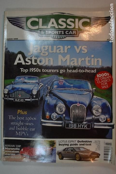 Coleccionismo de Revistas y Peri&oacute;dicos: 2000 CLASSIC & SPORTS CAR JAGUAR ASTON MARTIN FERRARI 330P LOTUS ESPRIT