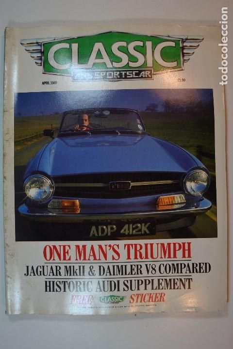 Coleccionismo de Revistas y Peri&oacute;dicos: 1989 CLASSIC & SPORTS CAR JAGUAR MKII DAIMLER V8 AUDI