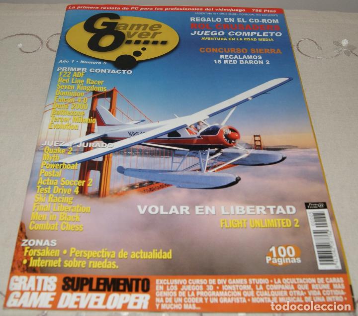 Coleccionismo de revistas y peri&oacute;dicos: REVISTA GAME OVER A&Ntilde;O 1 N&Uacute;MERO 5