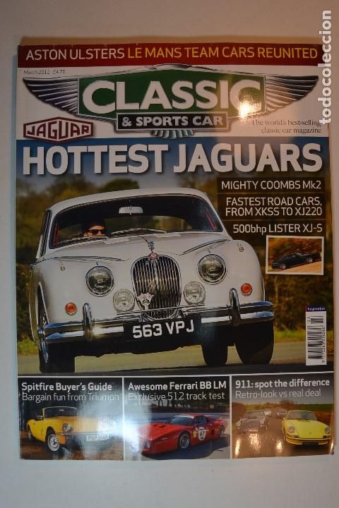 Coleccionismo de Revistas y Peri&oacute;dicos: 2012 CLASSIC & SPORTS CAR FERRARI BB LM PORSCHE 911 JAGUAR