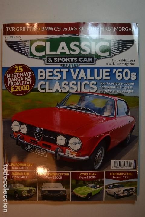 Coleccionismo de Revistas y Peri&oacute;dicos: 2009 CLASSIC & SPORTS CARS ALFA ROMEO GTV JAGUAR 420 LOTUS ELAN FORD MUSTANG