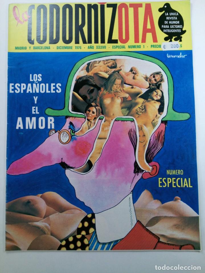 Coleccionismo de revistas y peri&oacute;dicos: LA CODORNIZOTA - ESPECIAL N&Uacute;MERO 1 - DICIEMBRE 1976