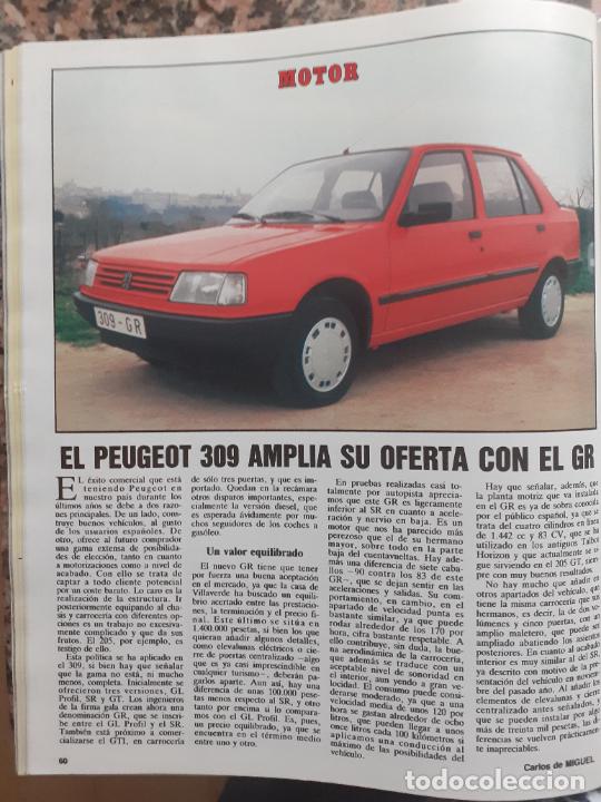 Coleccionismo de Revistas y Peri&oacute;dicos: peugeot 309