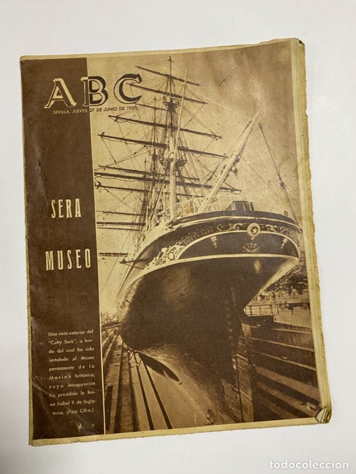 Coleccionismo de Revistas y Peri&oacute;dicos: ABC. SEVILLA. JUEVES 27 DE JUNIO DE 1957. EL MATIZ EN EL SONIDO Y EN EL COLOR.