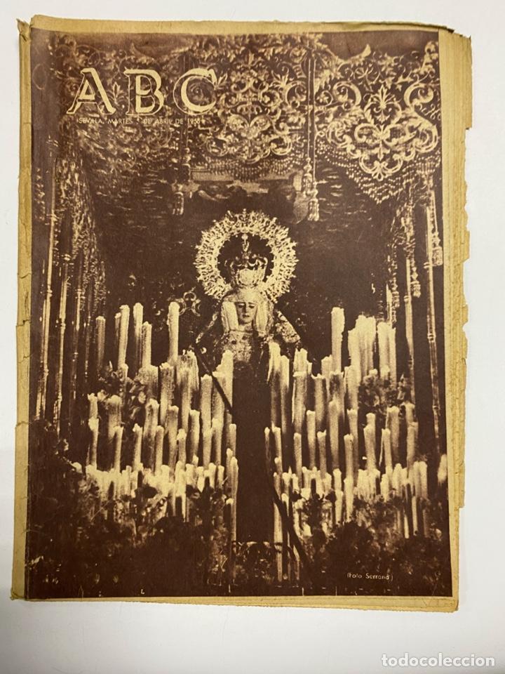 Coleccionismo de Revistas y Peri&oacute;dicos: ABC. SEVILLA. MARTES 5 DE ABRIL DE 1955. AZAHAR DE SEVILLA