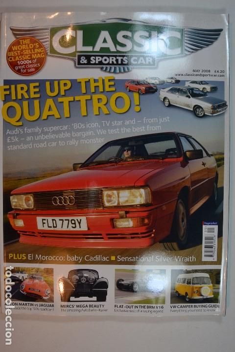 Coleccionismo de Revistas y Peri&oacute;dicos: 2008 CLASSIC & SPORTS CARS AUDI ASTON MARTIN JAGUAR
