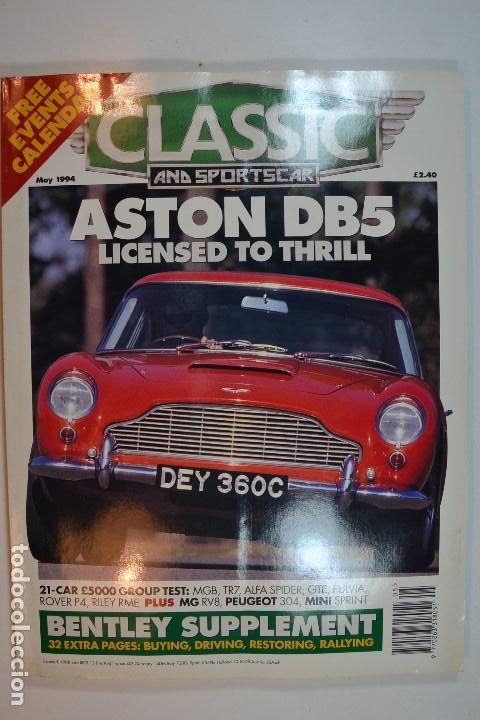 Coleccionismo de Revistas y Peri&oacute;dicos: 1994 CLASSIC & SPORTS CARS ASTON DB5 ROVER P4 MG RV8 PEUGEOT 304