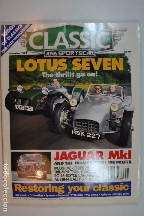 Coleccionismo de Revistas y Peri&oacute;dicos: 1994 CLASSIC & SPORTS CARS LOTUS SEVEN JAGUAR MK1