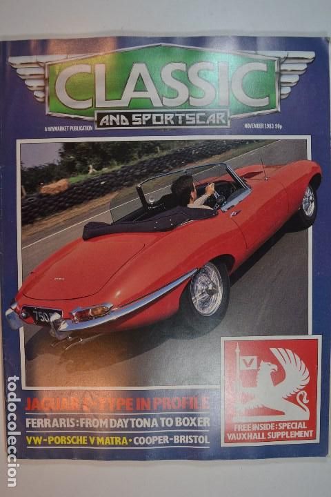 Coleccionismo de Revistas y Peri&oacute;dicos: 1983 CLASSIC & SPORTS CARS JAGUAR E TYPE FERRARI DAYTONA VW PORSCHE MATRA
