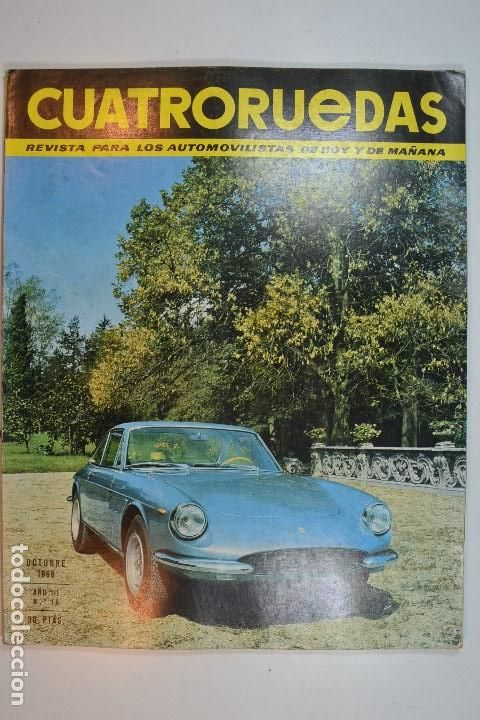 Coleccionismo de revistas y peri&oacute;dicos: OCTUBRE 1966 REVISTA CUATRORUEDAS ALFA ROMEU GIULIA GT VELOCE BMW 1600 FIAT 850