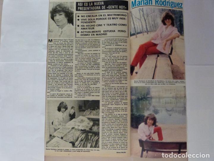 Coleccionismo de Revistas y Peri&oacute;dicos: RECORTE CLIPPING DE MARIAN RODRIGUEZ REVISTA SEMANA N&ordm; 2145 PAG. 92 Y 93 L19