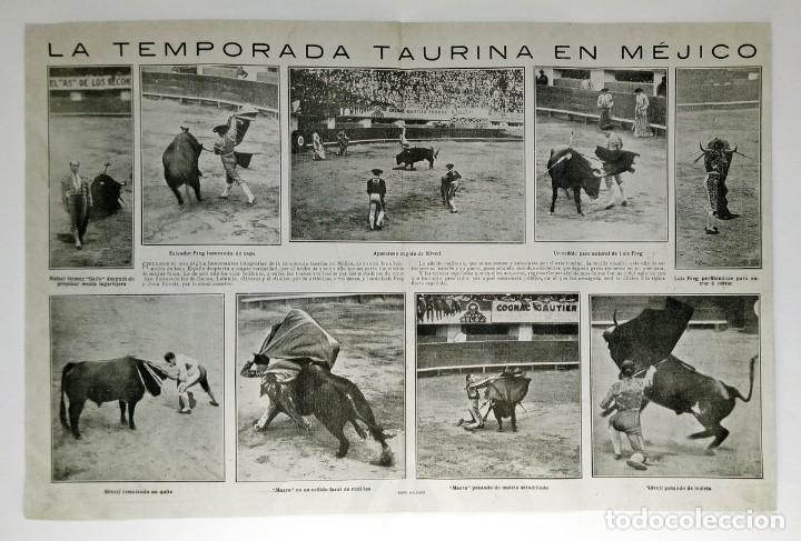 Collection Magazines and Newspapers: 1923 HOJAS REVISTA TEMPORADA TAURINA EN M&Eacute;JICO LUIS FREG, RAFAEL G&Oacute;MEZ 'GALLO', SILVETI, MAERA