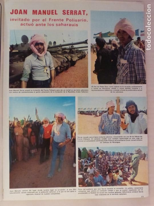 Coleccionismo de Revistas y Peri&oacute;dicos: RECORTE CLIPPING DE JOAN MANUEL SERRAT REVISTA SEMANA N&ordm; 2144 PAG. 13 L19