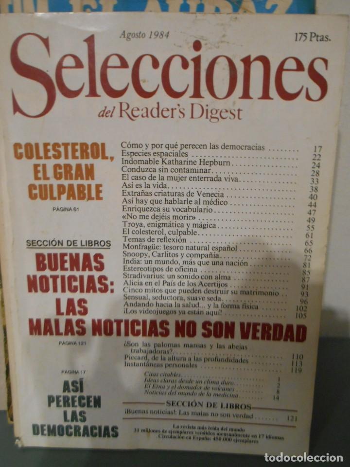 Coleccionismo de Revistas y Peri&oacute;dicos: SELECCIONES DEL READERS DIGEST agosto 1984