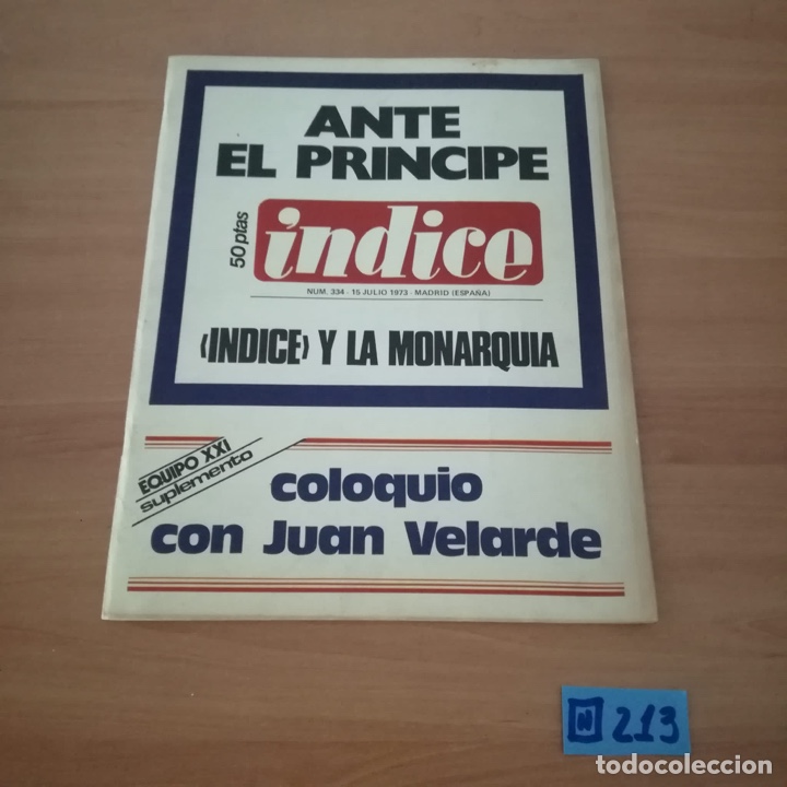 Collezionismo di Riviste e Giornali: Revista &iacute;ndice