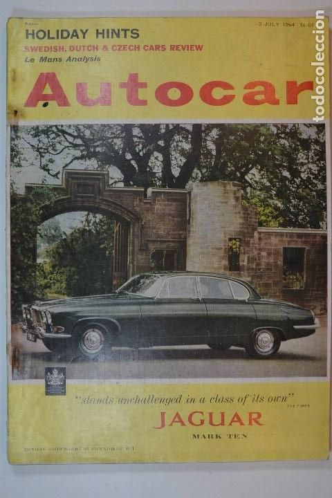 Coleccionismo de Revistas y Peri&oacute;dicos: 1964 REVISTA AUTOCAR JAGUAR MARK TEN