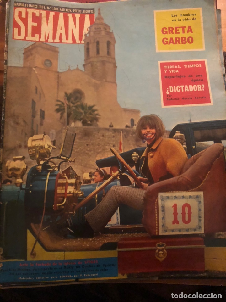 Coleccionismo de Revistas y Peri&oacute;dicos: REVISTA SEMANA, n&uacute;m 1204. A&ntilde;o 1963. M&aacute;s otra de regalo. GRETA GARBO