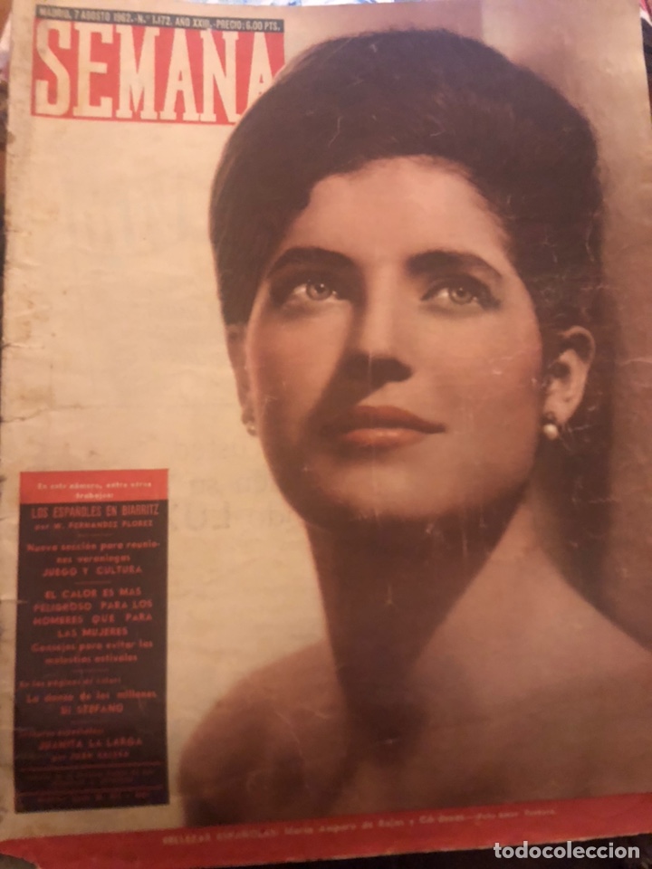 Coleccionismo de Revistas y Peri&oacute;dicos: REVISTA SEMANA. N&uacute;m 1172. M&aacute;s otra de regalo. Agosto 1962.EL TRISTE FINAL DE MARILYN