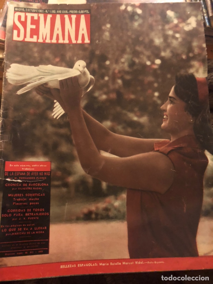 Coleccionismo de Revistas y Peri&oacute;dicos: REVISTA SEMANA, n&uacute;m 1180. M&aacute;s otra de regalo. Octubre 1962. MUJERES SOVIETS