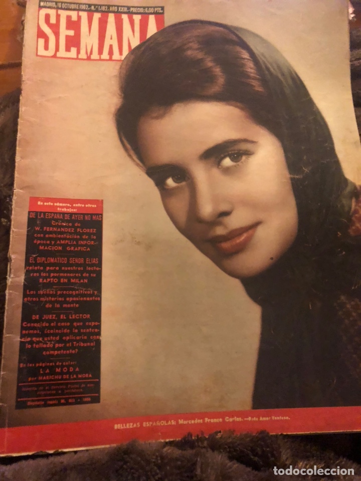 Coleccionismo de Revistas y Peri&oacute;dicos: REVISTA SEMANA, N&uacute;m 1182. Octubre 1962. M&aacute;s otra de ragalo