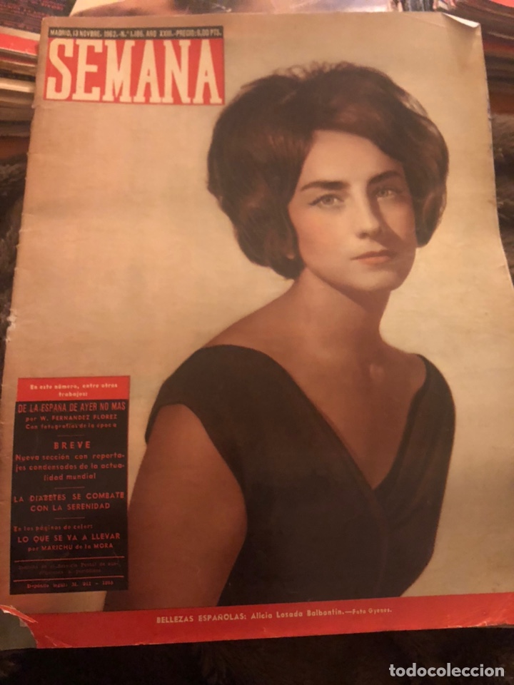 Coleccionismo de Revistas y Peri&oacute;dicos: REVISTA SEMANA, n&uacute;m 1186. M&aacute;s otra de regalo.Noviembre 1962