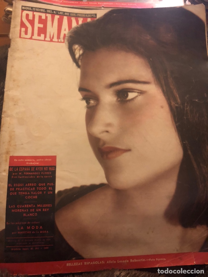 Coleccionismo de Revistas y Peri&oacute;dicos: REVISTA SEMANA. N&uacute;m 1187, m&aacute;s otra de regalo.Noviembre 1962.