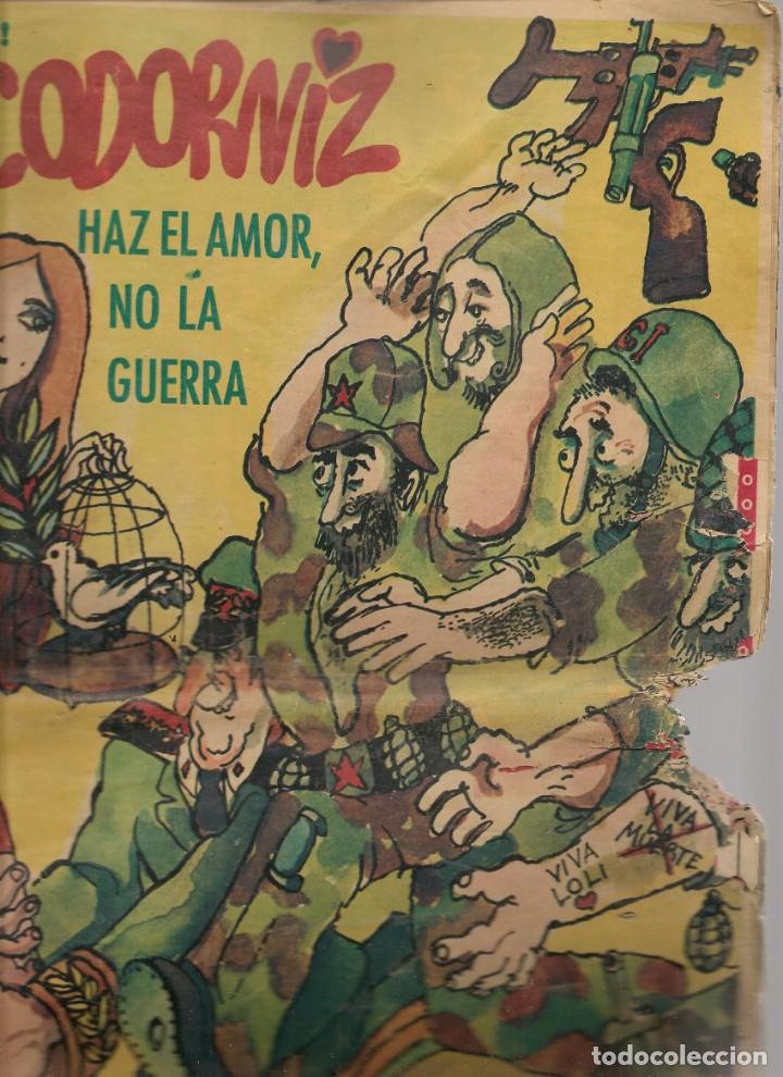 Coleccionismo de Revistas y Peri&oacute;dicos: LA CODORNIZ. N&ordm; 1580. EXTRA. HAZ EL AMOR Y NO LA GUERRA. 27 FEBRERO 1972.(B/A48).