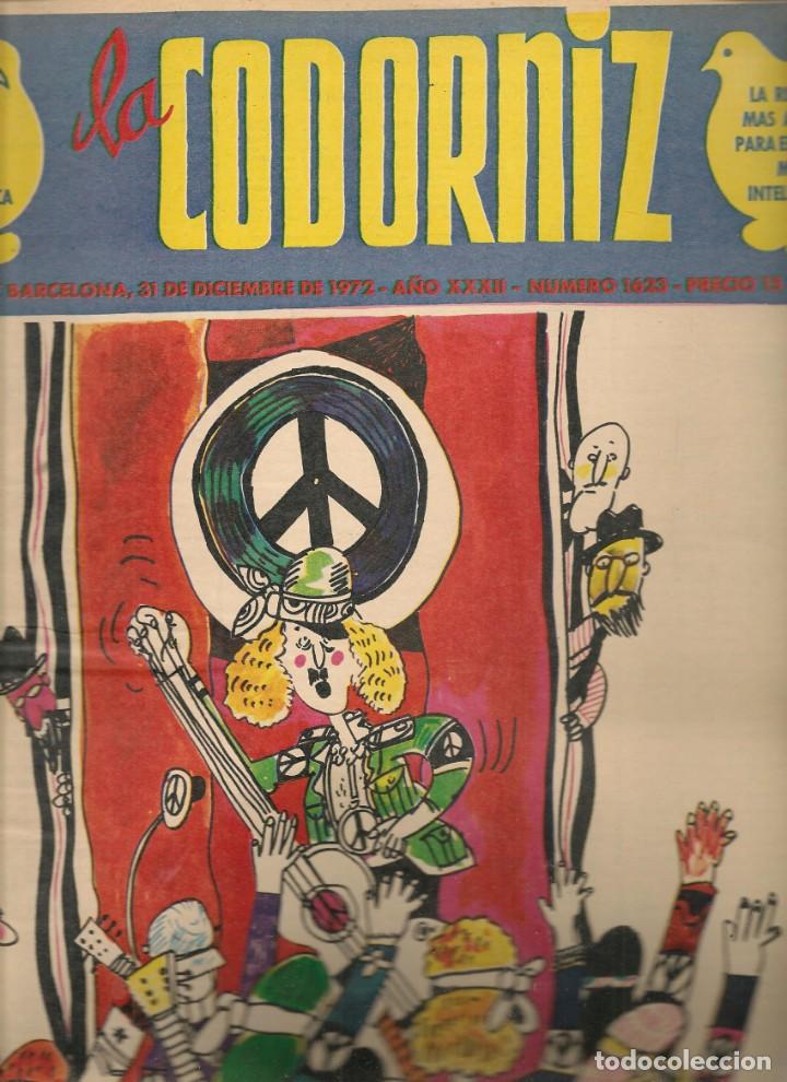 Coleccionismo de Revistas y Peri&oacute;dicos: LA CODORNIZ. N&ordm; 1623. FELIZ A&Ntilde;O NUEVO, NUEVO. 31 diciembre 1972. (B/A48).