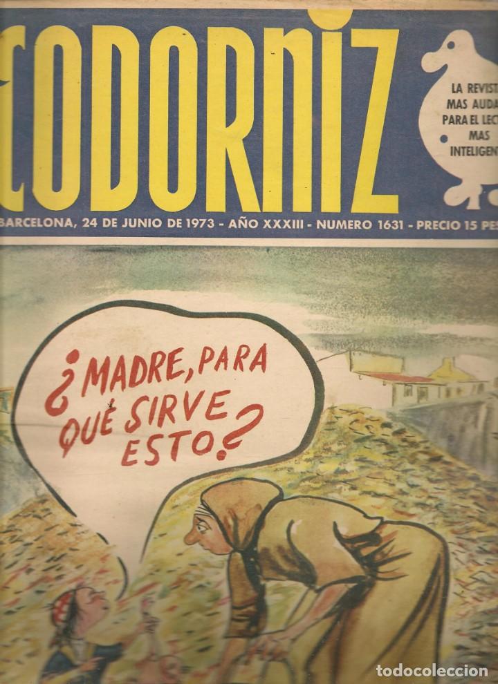 Coleccionismo de Revistas y Peri&oacute;dicos: LA CODORNIZ. N&ordm; 1631. 24 JUNIO 1973. (B/A48).