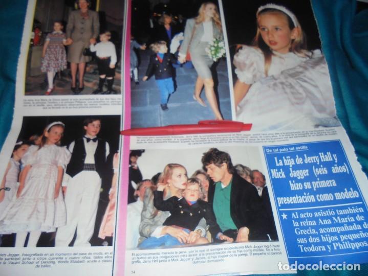Coleccionismo de Revistas y Peri&oacute;dicos: RECORTE : MICK JAGGER, DESFILE DE MODA DE SU HIJA. SEMANA, MARZO 1990 (#)
