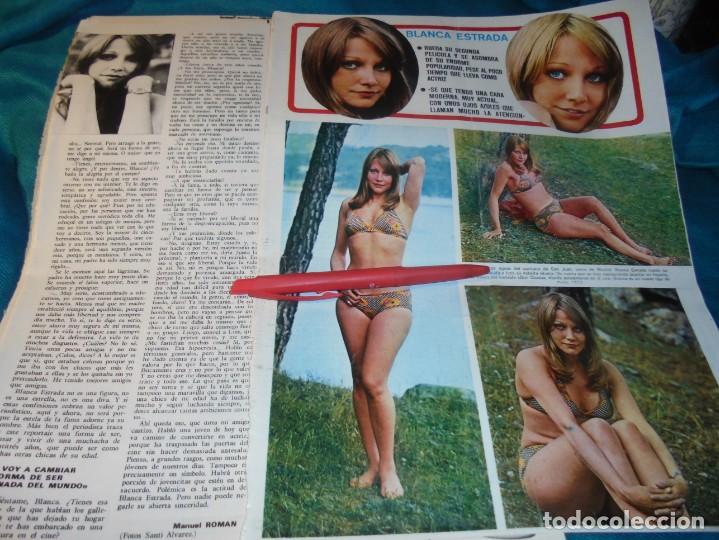 Collezionismo di Riviste e Giornali: RECORTE : BLANCA ESTRADA, EX SECRETARIA DEL UN, DOS, TRES.... SEMANA, JULIO 1973 (#)