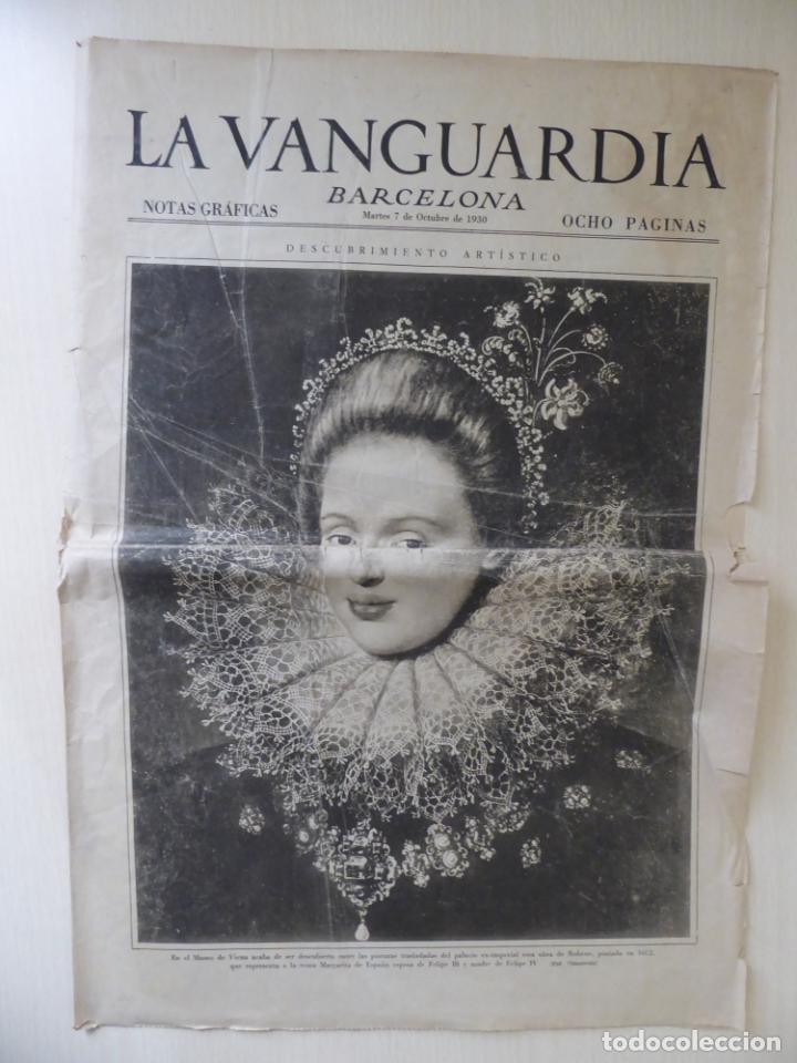 Collectionnisme de Revues et Journaux: La Vanguardia Ocho p&aacute;ginas de 07-octubre-1930 - Reina Margarita de Espa&ntilde;a (Rubens) - Coca-Cola