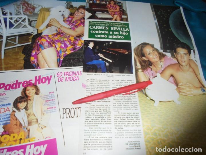 Coleccionismo de Revistas y Peri&oacute;dicos: RECORTE: CARMEN SEVILLA CONTRATA A SU HIJO COMO MUSICO. SEMANA, SPTBRE 1987(#)