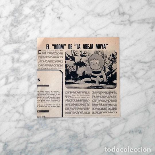 Coleccionismo de Revistas y Peri&oacute;dicos: RECORTE - LA ABEJA MAYA - 1978