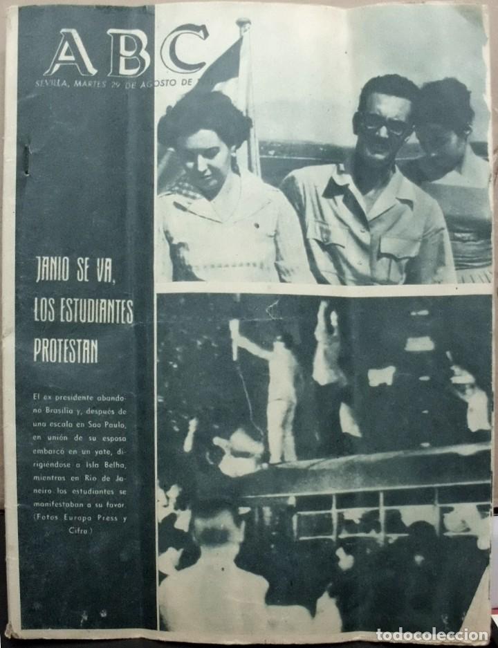 Coleccionismo de Revistas y Peri&oacute;dicos: ABC - DIARIO ILUSTRADO DE INFORMACION GENERAL AGOSTO 1961 - A-PERIODI-0157
