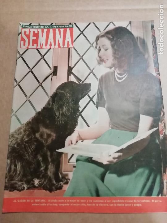 Coleccionismo de Revistas y Peri&oacute;dicos: REVISTA SEMANA N&ordm; 453 - OCTUBRE 1948 - BODAS PLATA FRANCO PUBLICIDAD PHILIPS ANIS CORDOBESA LIBEL