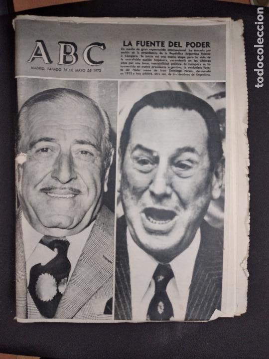Coleccionismo de Revistas y Peri&oacute;dicos: ABC SABADO 26 DE MAYO DE 1973. EN PORTADA JUAN DOMINGO PERON Y HECTOR J. CAMPORA.