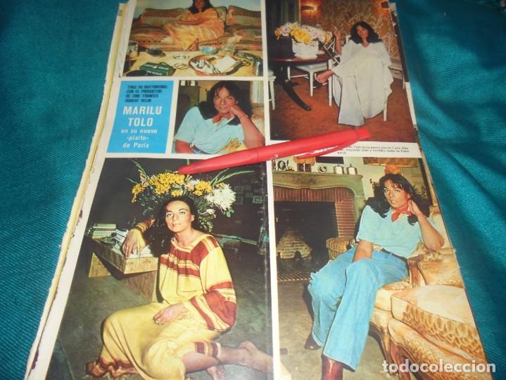 Collezionismo di Riviste e Giornali: RECORTE : MARILU TOLO, PISO EN PARIS. SEMANA, ENERO 1976 (#)